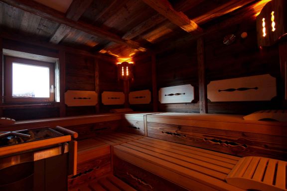 Sauna finlandese alla tirolese